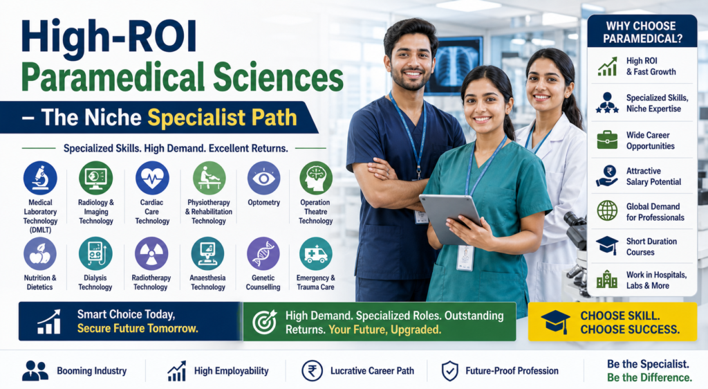 High-ROI Paramedical Sciences – The Niche Specialist Path
