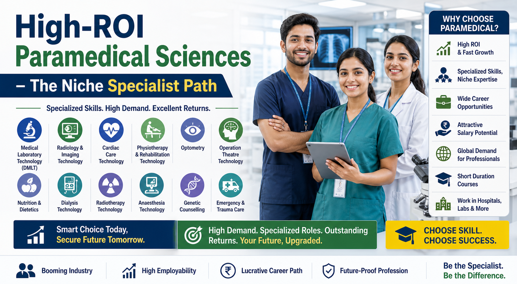 High-ROI Paramedical Sciences – The Niche Specialist Path