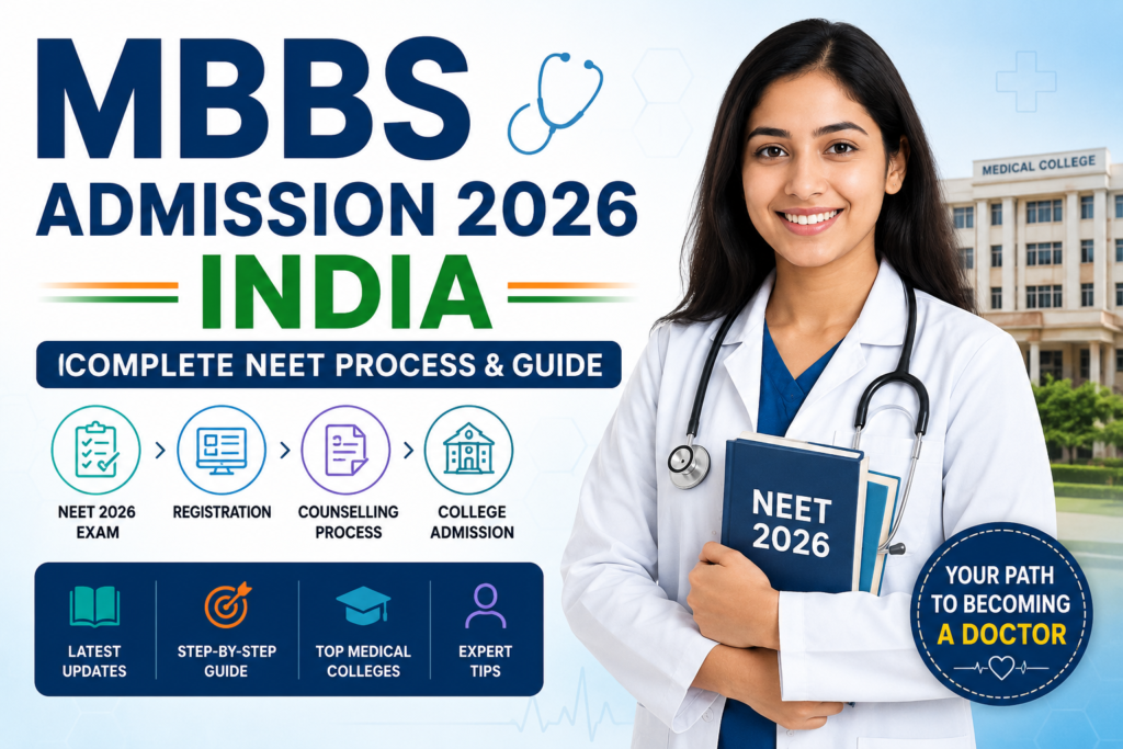 MBBS Admission 2026 India: Complete NEET Process & Guide