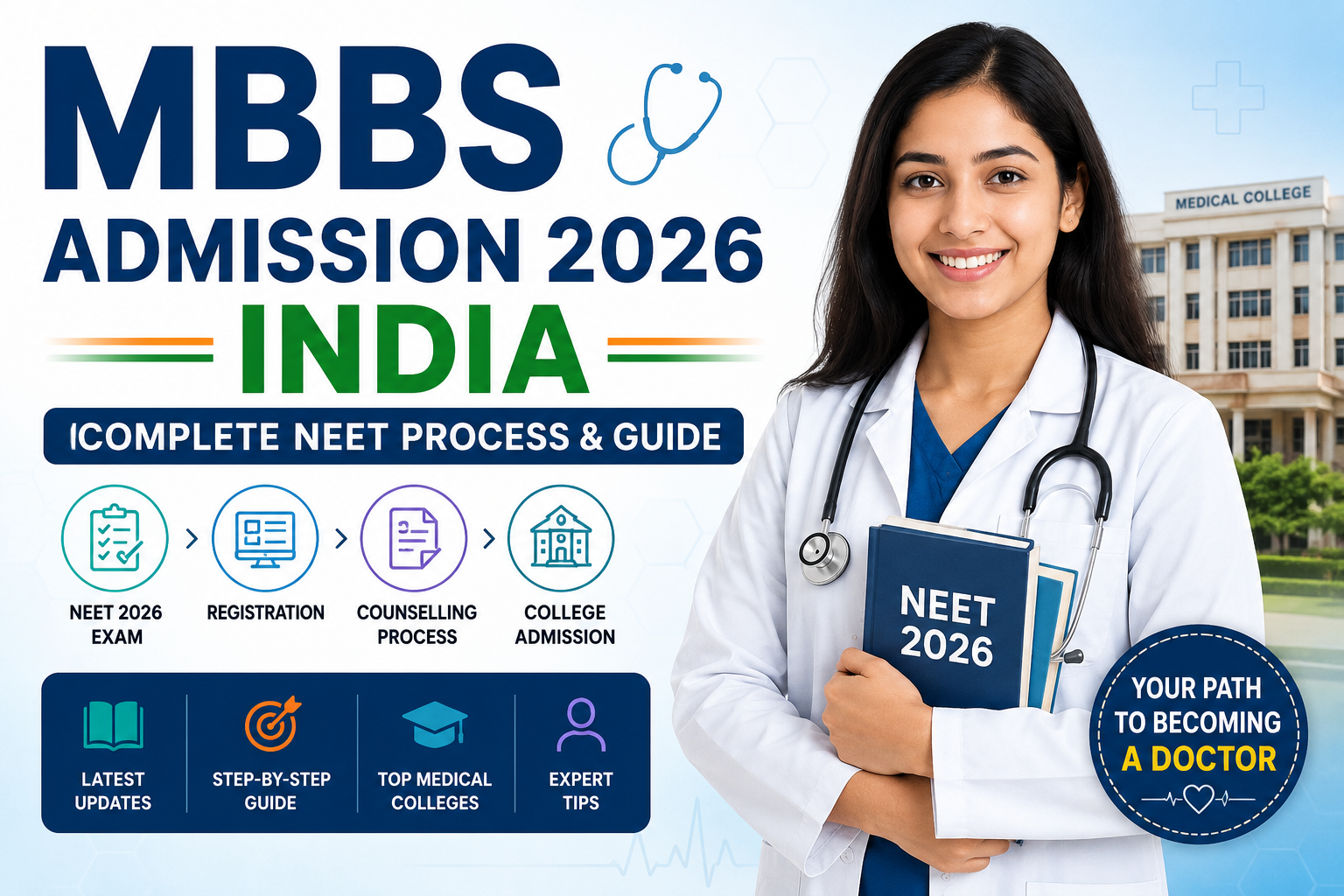 MBBS Admission 2026 India: Complete NEET Process & Guide