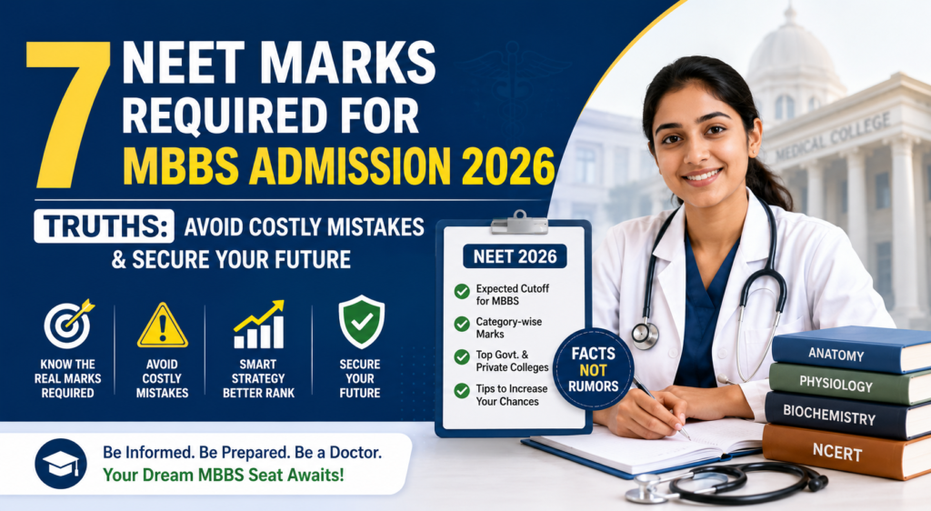 NEET Marks Required for MBBS Admission 2026