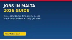 Jobs in Malta 2026 guide - visas, salaries, and top hiring sectors