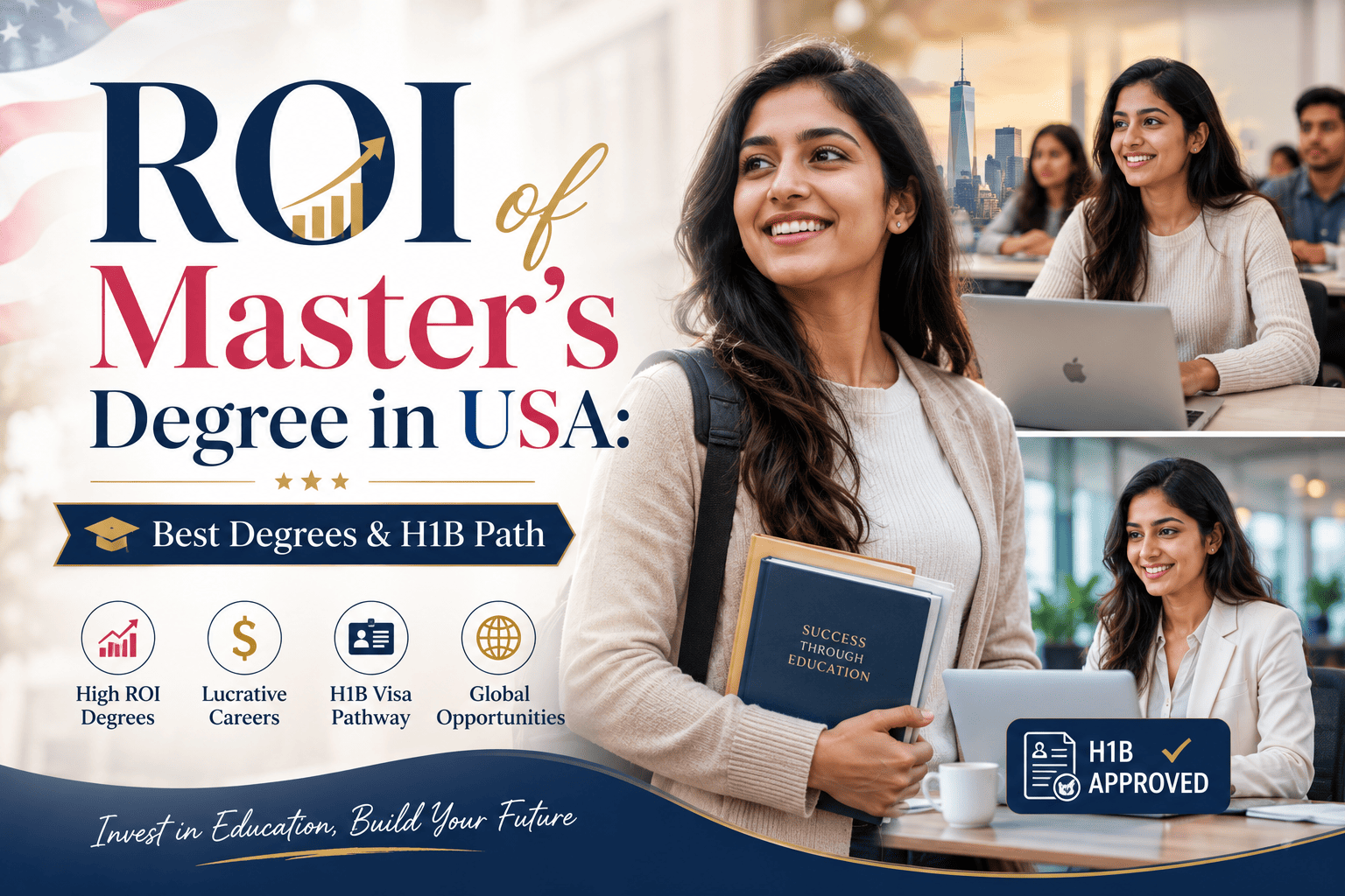 ROI of Master's Degree in USA Best Degrees & H1B Path