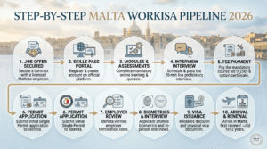 Step-by-Step Malta Work Visa Pipeline 2026