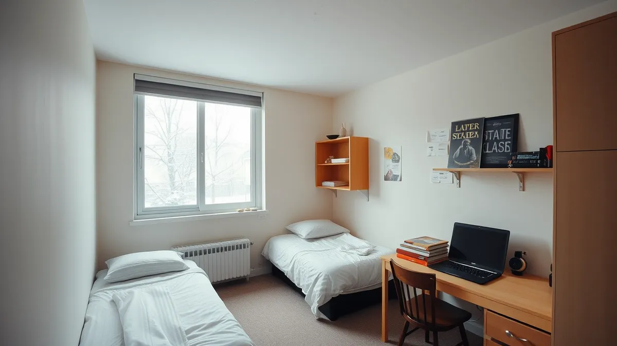 Shared student accommodation in Canada showing the monthly cost of living Indian students should budget for
