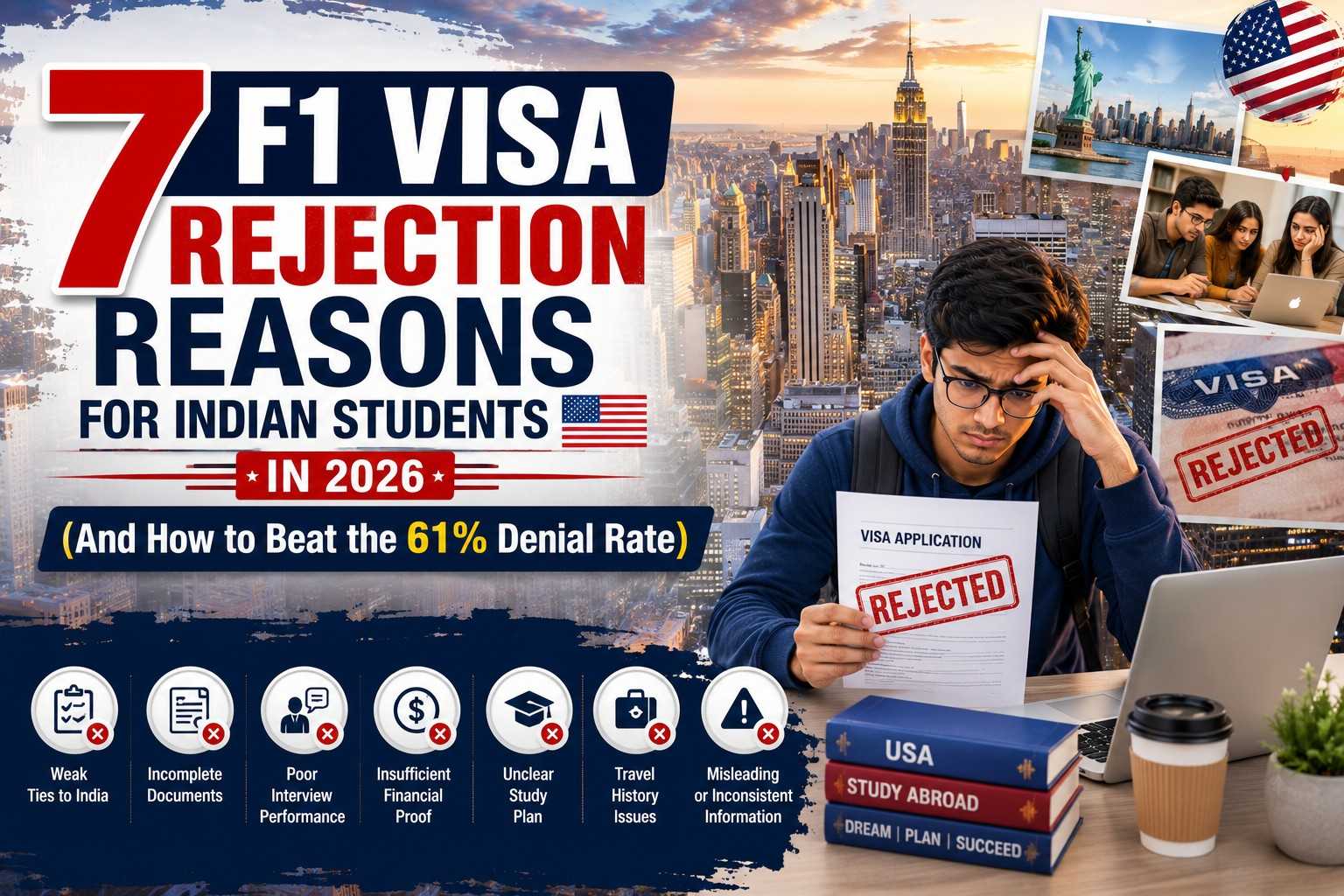 F1 visa rejection