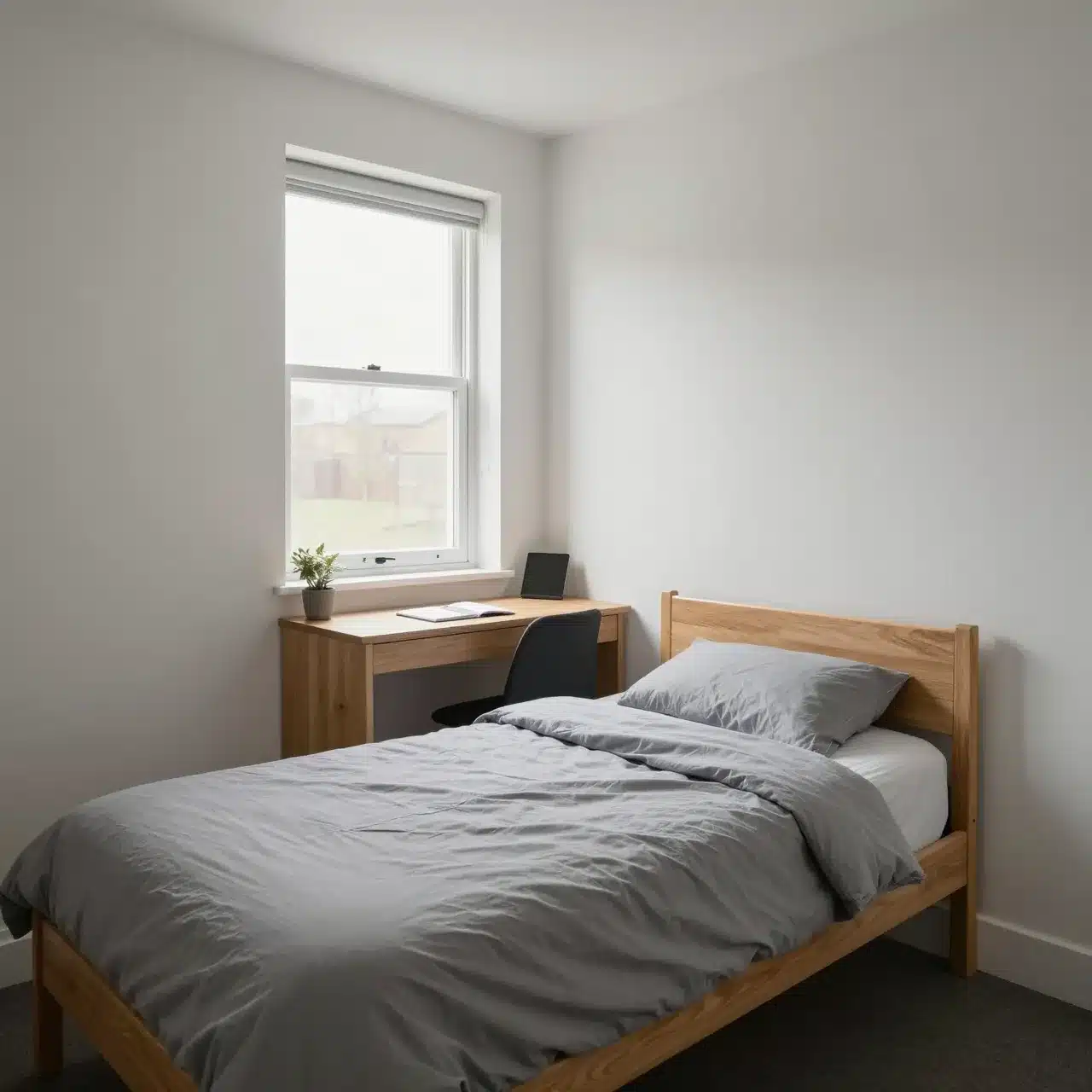 Student accommodation in UK for Indian students - university halls of residence bedroom